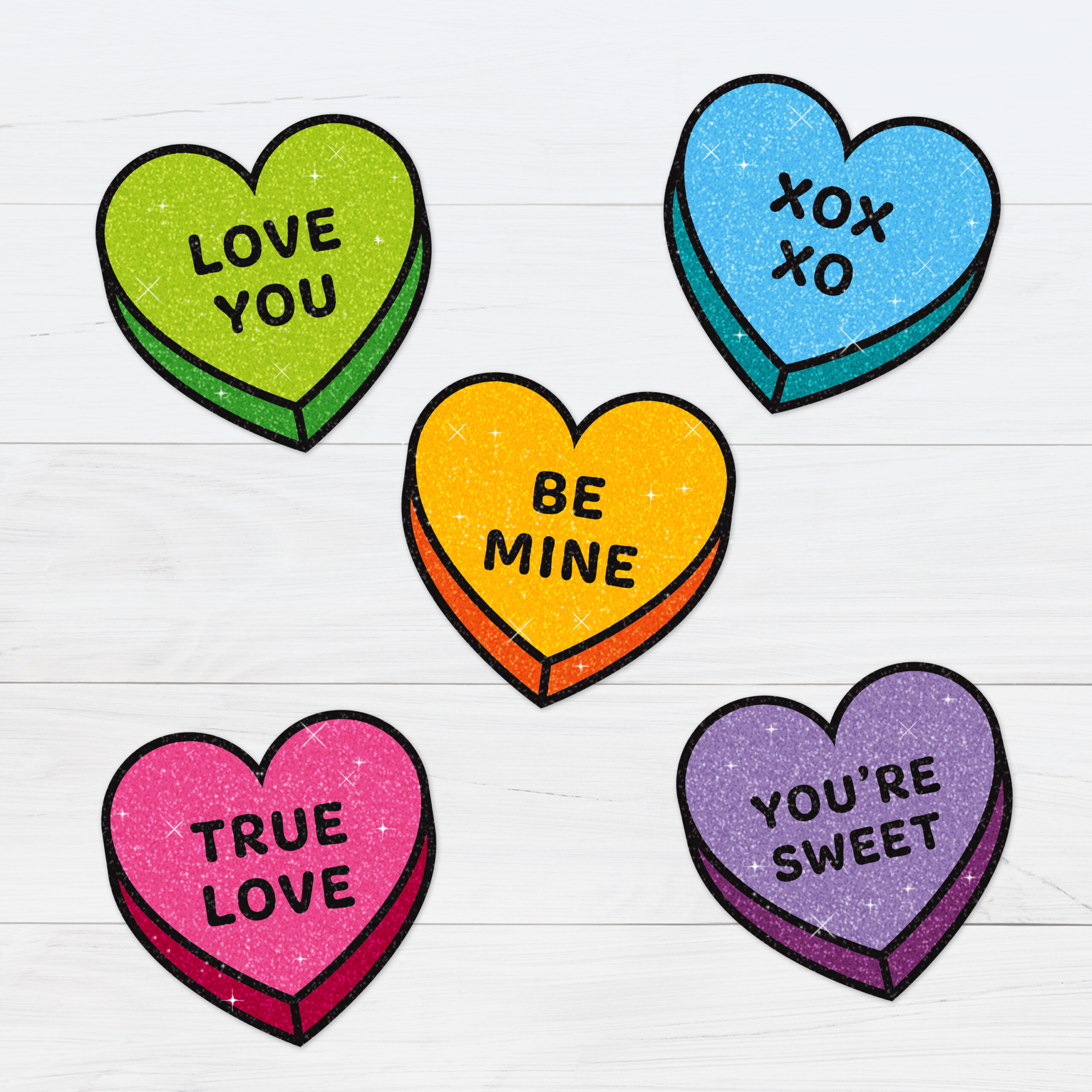 Conversation Hearts - Free Printable Download regarding Valentine Conversation Hearts Printable