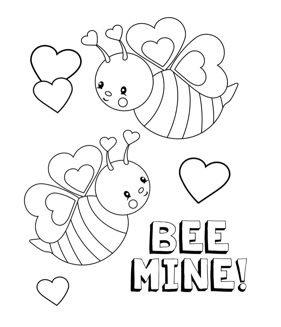 Cute Valentine'S Day Coloring Pages For Kids - Crazy Little Projects with Printable Preschool Valentines Coloring Pages