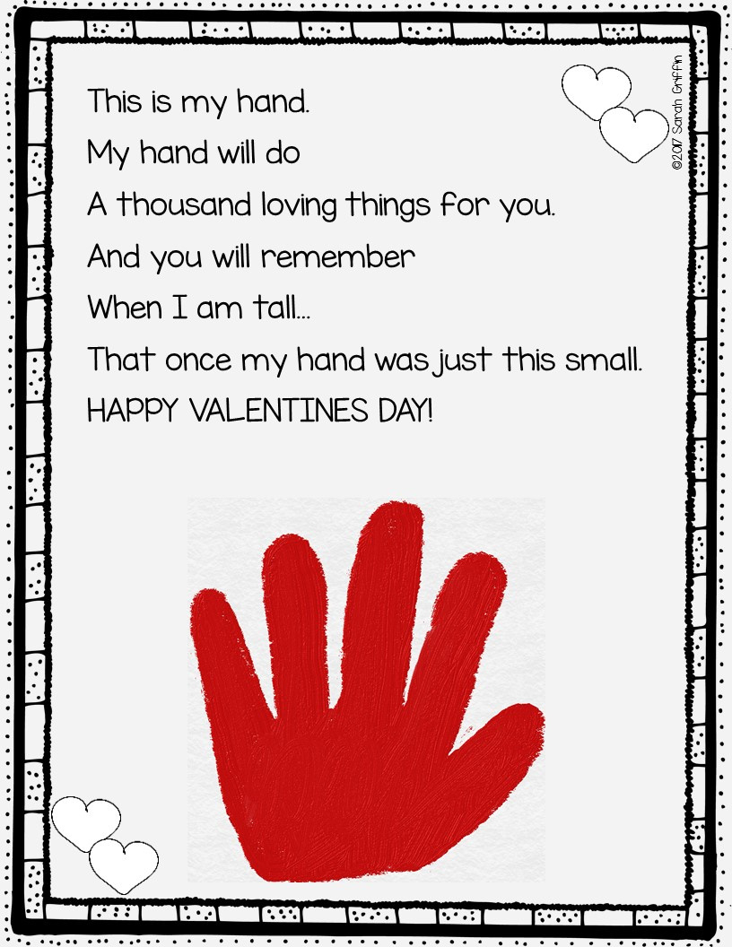 Daughters And Kindergarten: 5 Valentine'S Day Poems For Kids pertaining to Printable Valentine Poem From Child To Parent