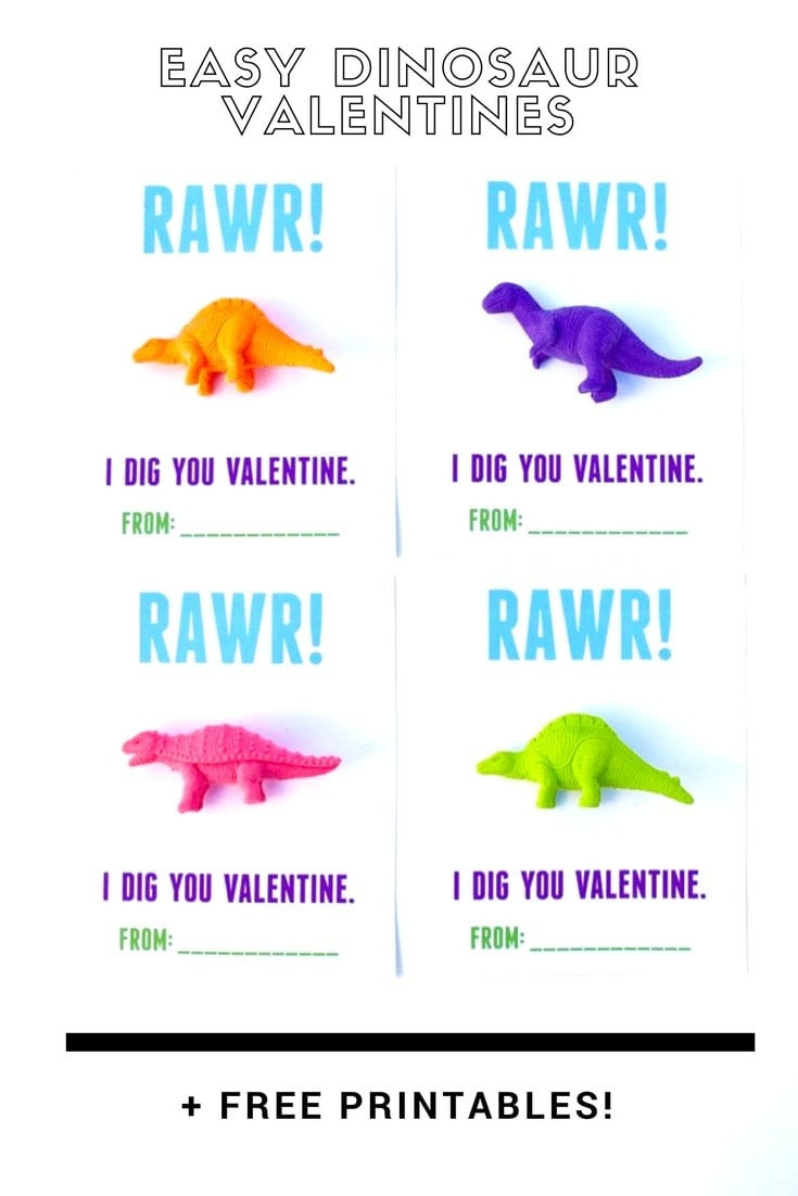 Dinosaur Valentines Printable For Kids - Make Life Lovely with regard to Free Printable Dinosaur Valentines Cards