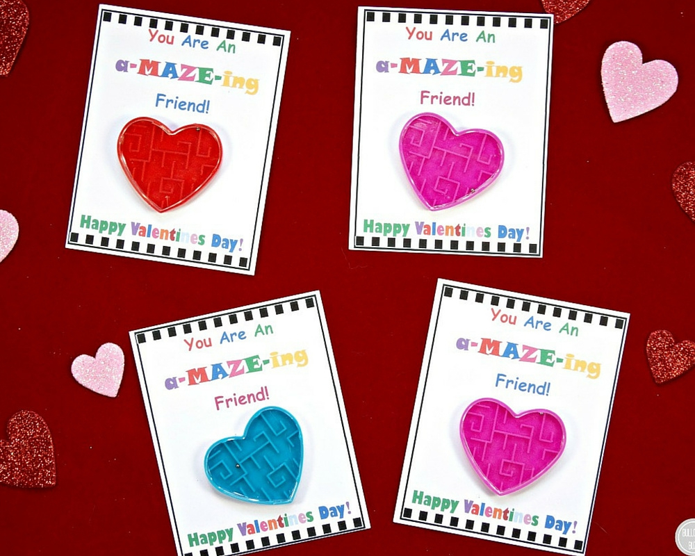 Diy Valentine&amp;#039;S Day Cards For Kids With Free Printable! Candy-Free throughout Diy Valentines Cards Printable