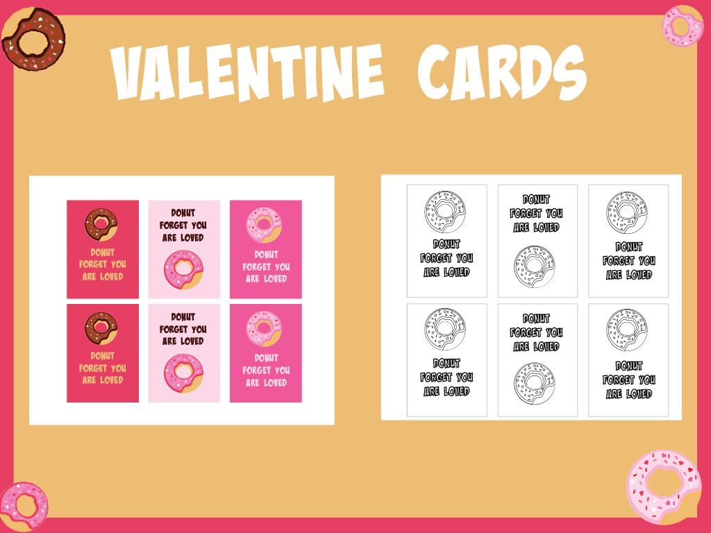 Donut Valentine Printable Kit – Deeper Kidmin regarding Free Donut Valentine Printable
