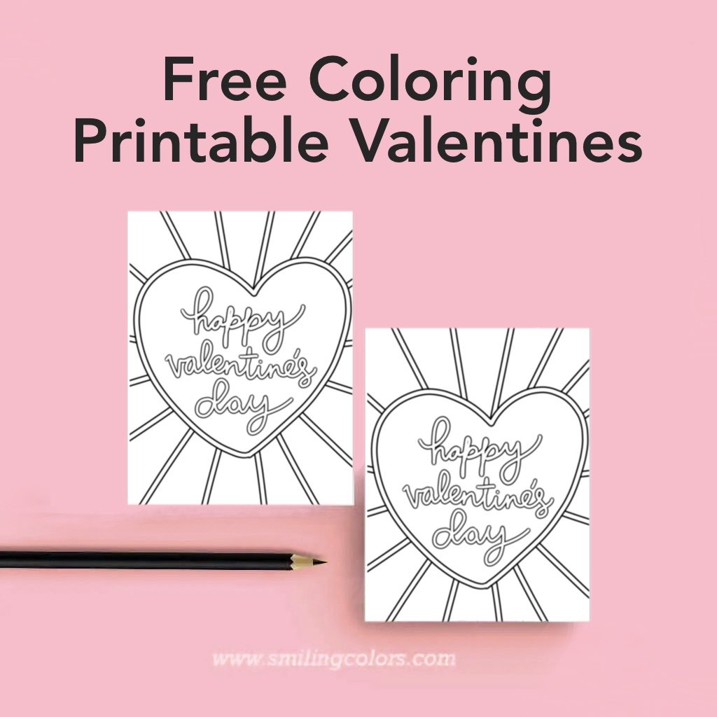 Easy Valentine Crafts For For You To Try - Smiling Colors regarding Printable Valentine Crafts