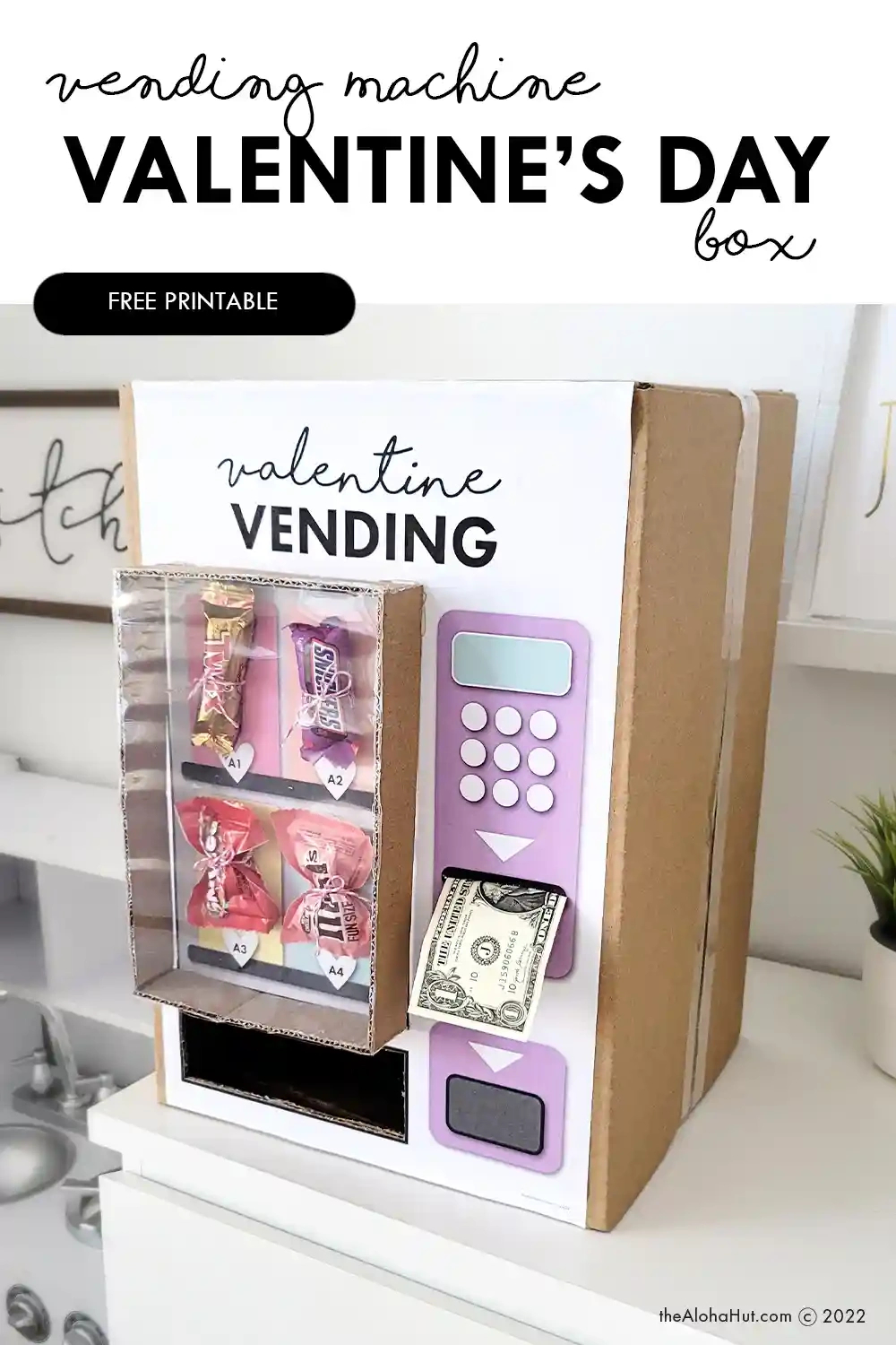 Easy Valentine&amp;#039;S Day Boxes – Valentine Vending Machine - The Aloha Hut intended for Printable Valentine Box Decorations