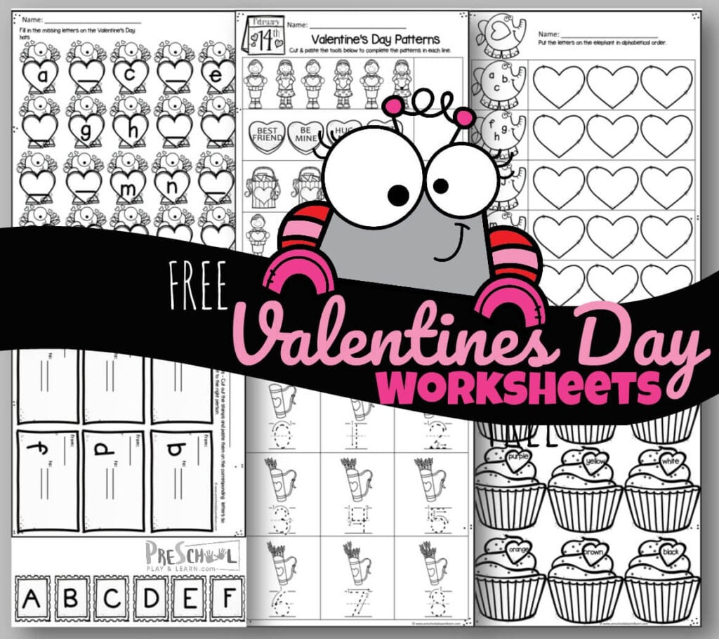 💕 Tons Of Free Printable Valentine'S Day Worksheets throughout Free Preschool Valentine Printables