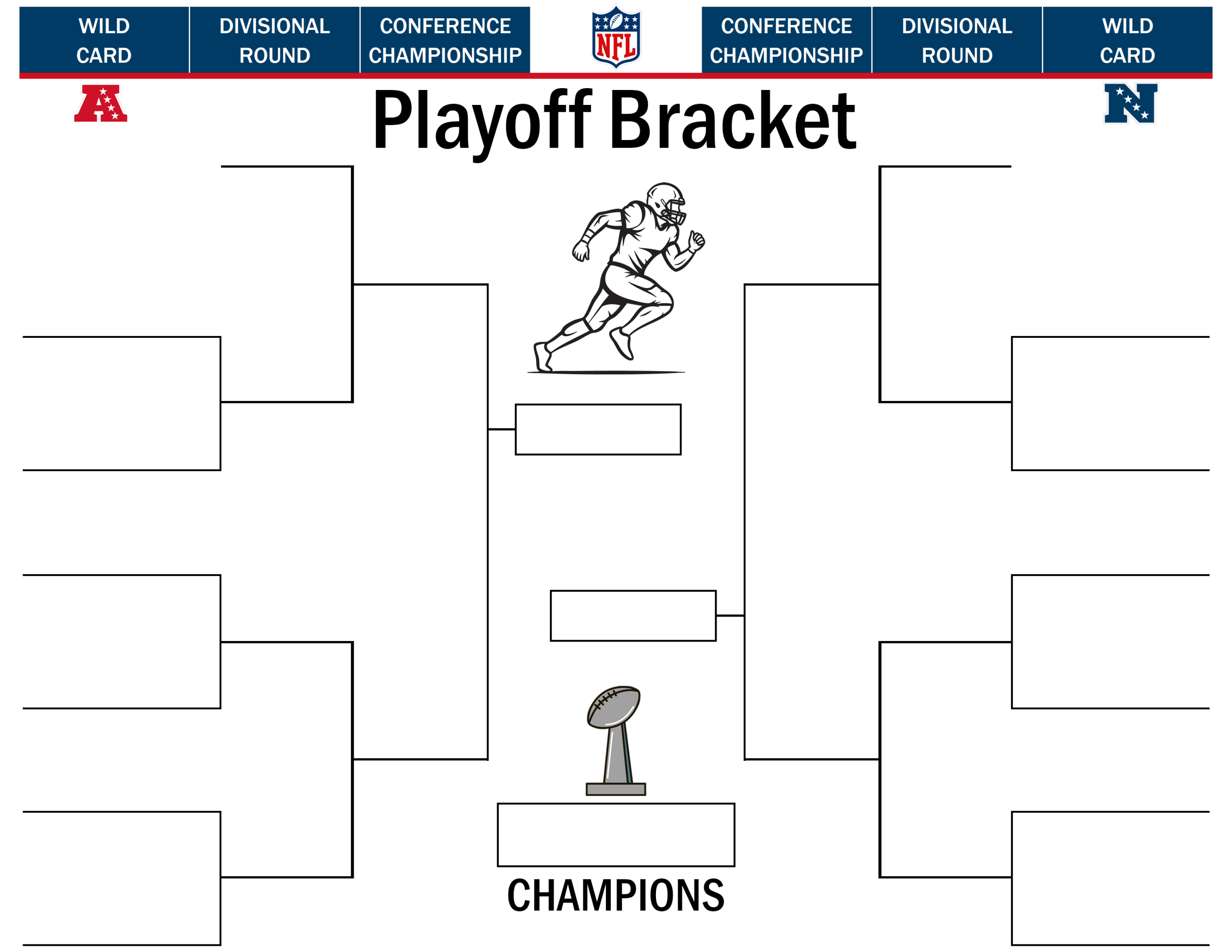 Fill This Blank Nfl Playoff Bracket: Printable 2026 Super Bowl throughout 2026 Super Bowl Bracket Printable