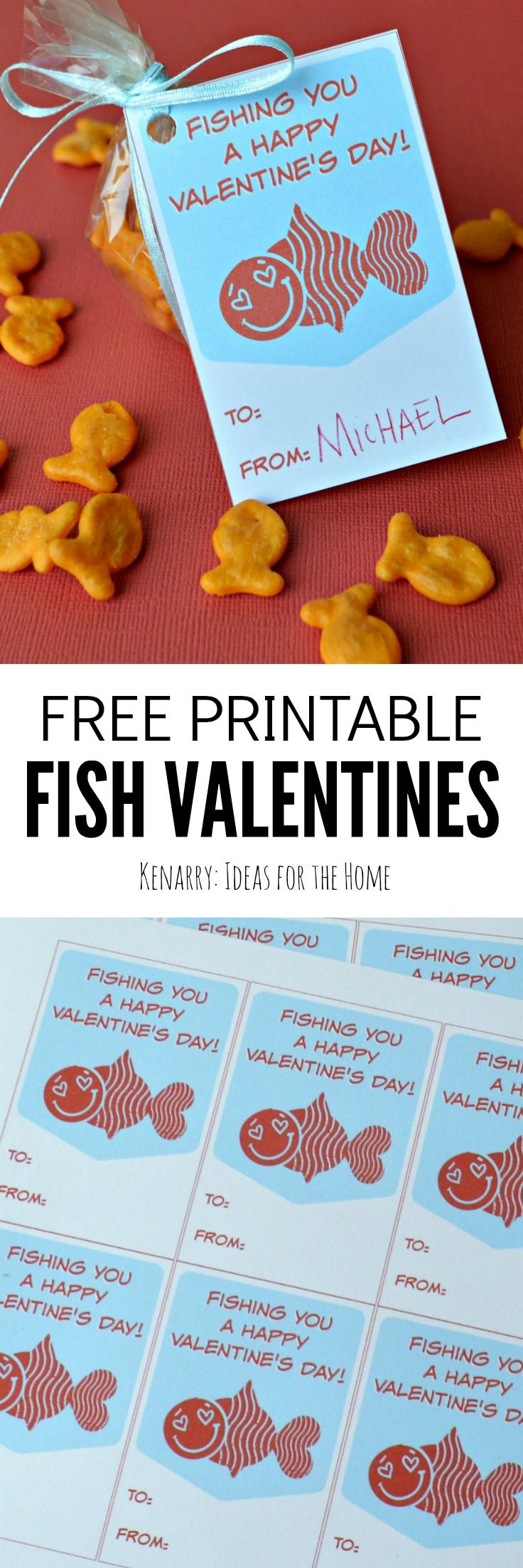 Fish Valentines: Free Printable Cards For Kids within Free Printable Fish Valentine