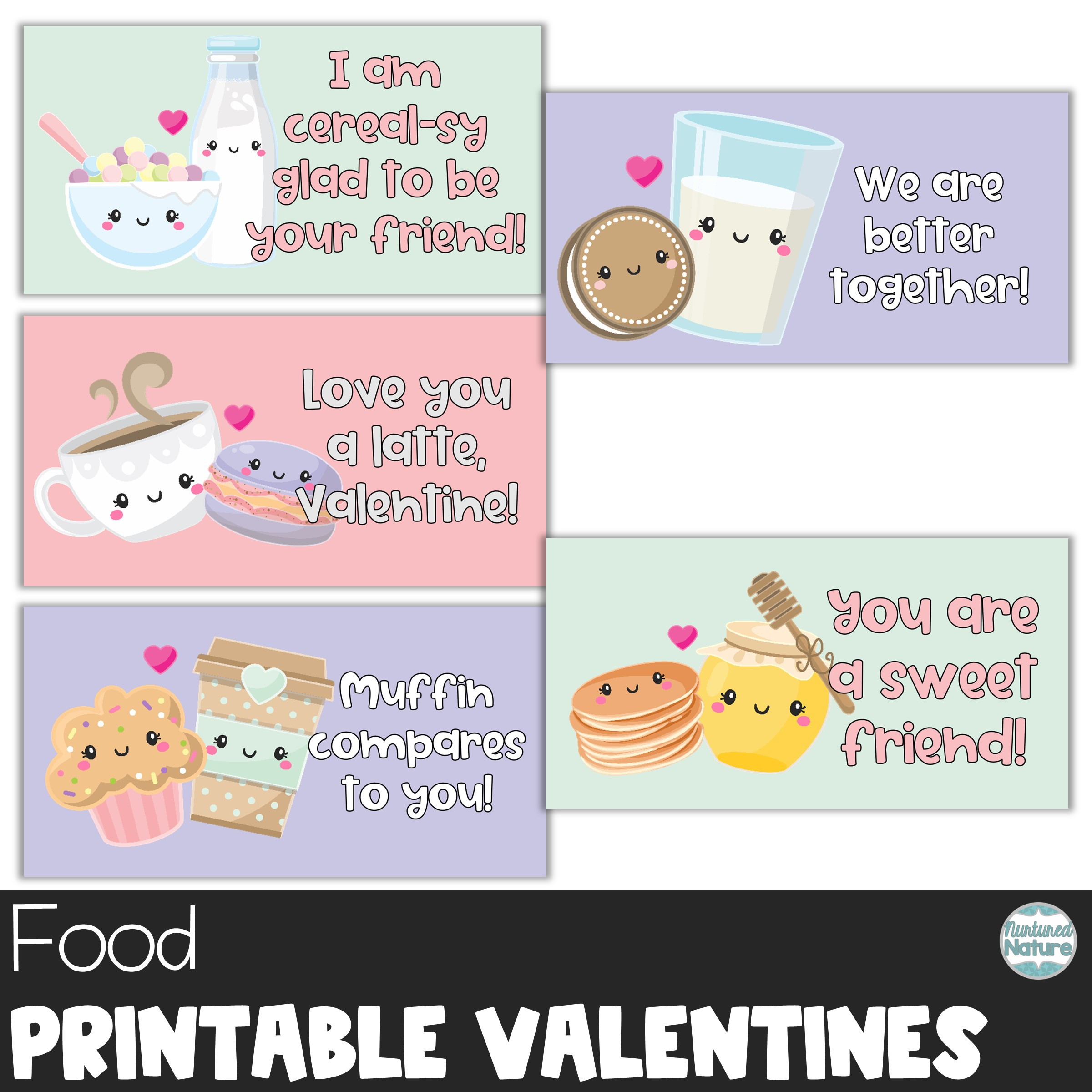 Food Friends Printable Valentine'S Day Cards For Students – Coffee within Printable Valentine Cards For Colleagues