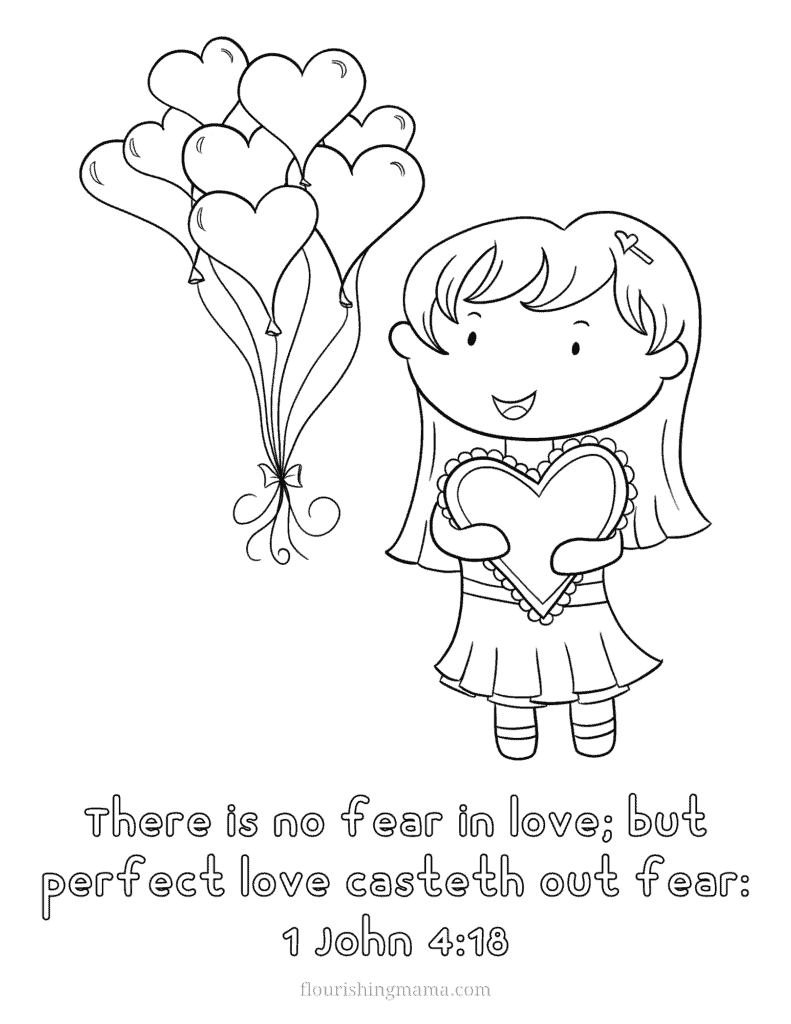 Free Coloring Sheets Valentine'S Day Christian Valentines Day in Free Printable Christian Valentine Coloring Pages