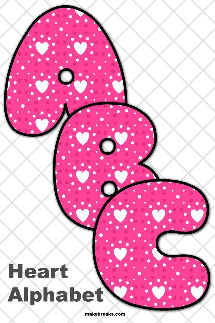 Free Printable Alphabet For Valentine'S Day- Pattern 2 - Make Breaks regarding Printable Valentine Letters