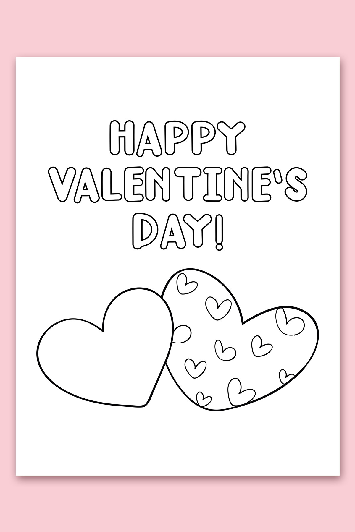 Free-Printable-Coloring-Valentines-Day-Cards-For-Kids-Example-6 within Coloring Valentines Day Cards Printable