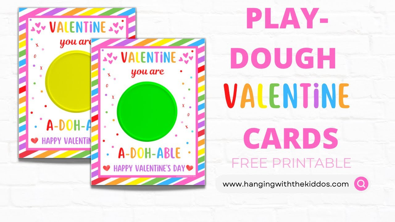 Free Printable Play Doh Valentine Cards - Cute, Adorable, And Fun! regarding Free Play Doh Valentine Printable