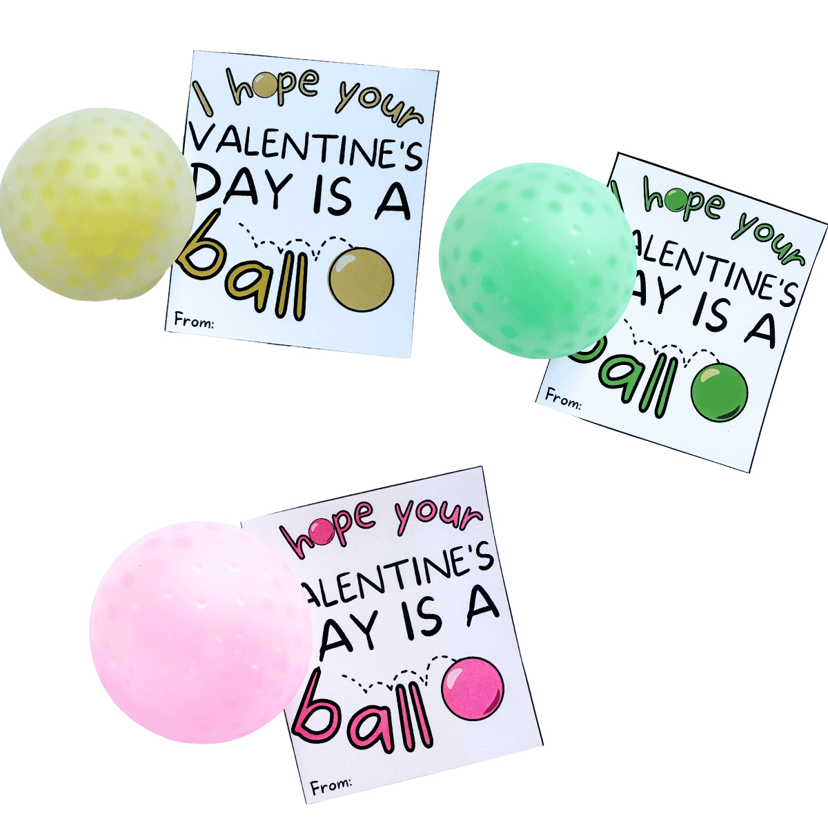 Free Printable Stress Ball Valentines intended for Stress Ball Valentine Printable