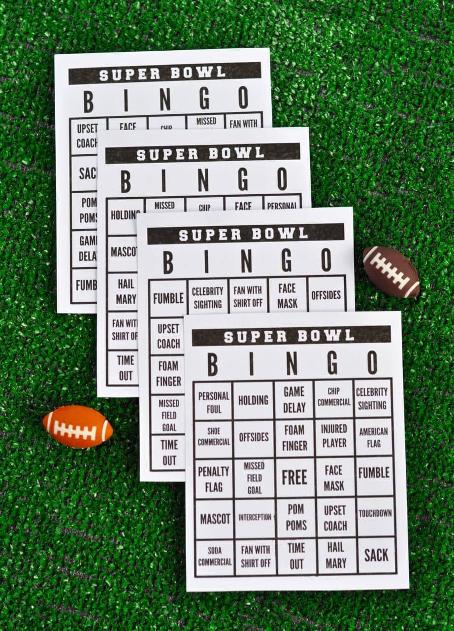 Free Printable Super Bowl Bingo - Make Life Lovely regarding Free Printable Super Bowl Bingo Cards