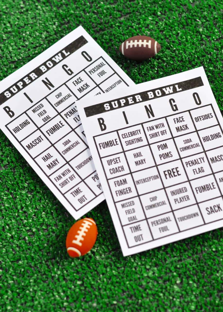 Free Printable Super Bowl Bingo - Make Life Lovely within Super Bowl Decorations Printable