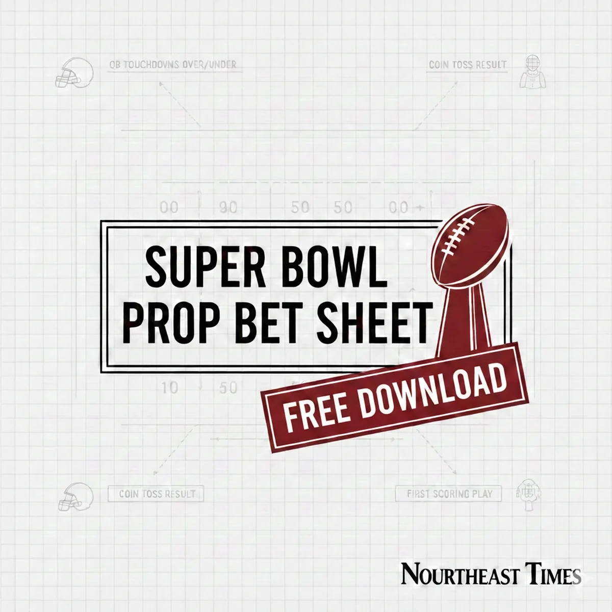 Free Printable Super Bowl Prop Sheet 2026 (Pdf Download with Free Printable Super Bowl Games 2026