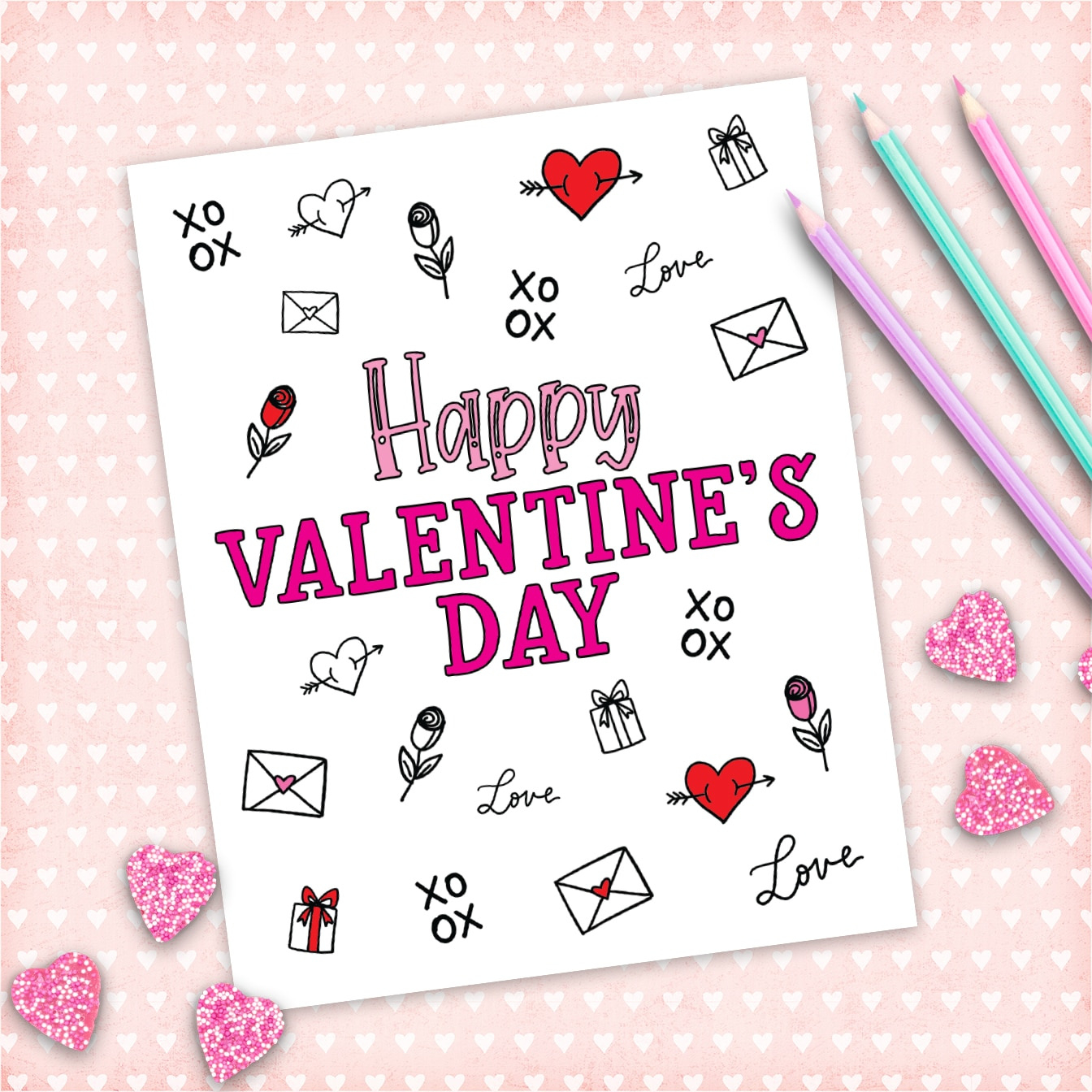 Free Printable Valentine&amp;#039;S Day Pictures To Color Anyone Can for Printable Valentine Paper