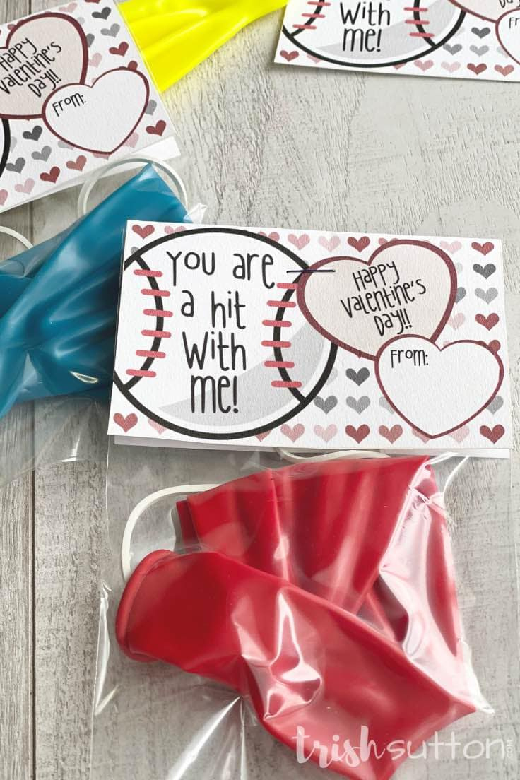 Free Printable Valentines For Kids - You Are A Hit With Me regarding Free Printable Baseball Valentines
