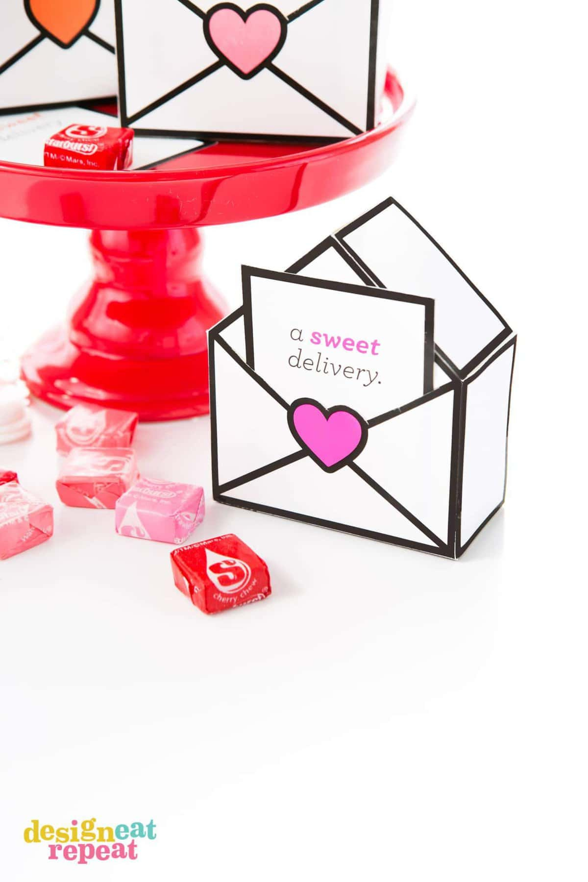 Free Printable Valentines Gift Boxes - Design Eat Repeat regarding Printable Valentine Box Templates