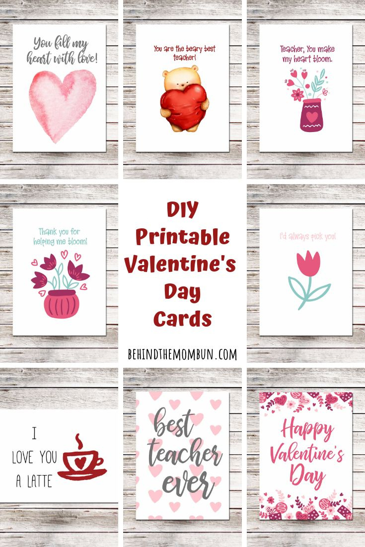 Free Teacher Appreciation Cards For Valentine&amp;#039;S Day in Printable Valentine For Teacher
