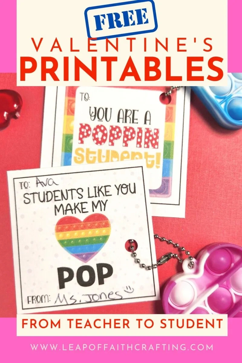 Free Valentines From Teacher To Student Printable (3 Versions regarding Free Printable Valentines From Teacher To Students