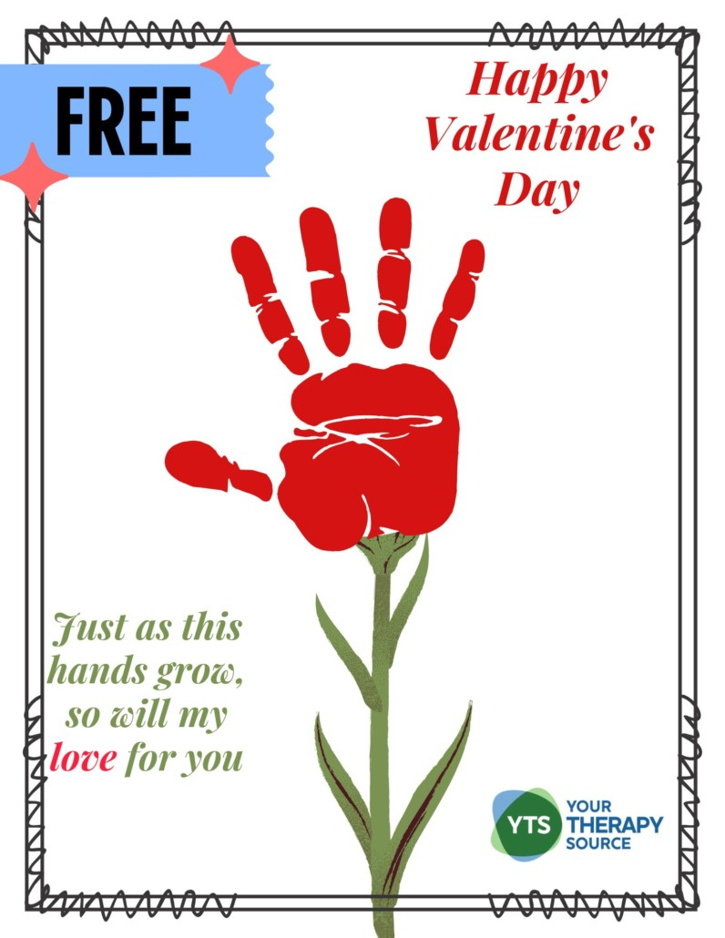 Handprint Art And Footprint Art - Free Printable Pdf - Your regarding Free Printable Handprint Valentine Crafts