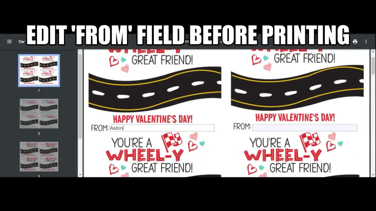 Hot Wheels Valentinstag Karten Zum Ausdrucken | Streichholzschachtel Auto  Valentinstag Tags | Junge Valentines | Klassenzimmer Valentinstage |  Rennauto Valentines |Spielzeugauto for Hot Wheels Valentine Printable