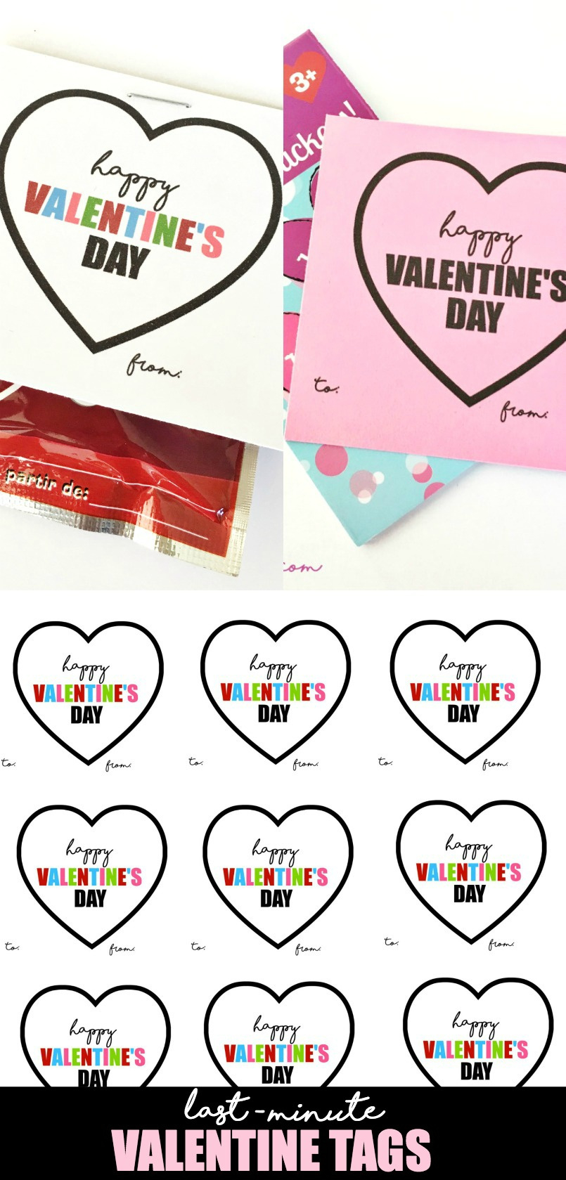 Last-Minute Classroom Valentine Tags - U Create pertaining to Free Classroom Valentine Printables