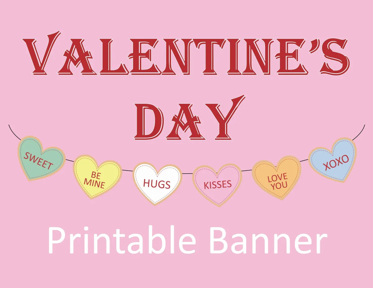 Life Worth The Living Blog for Free Valentine Banner Printable