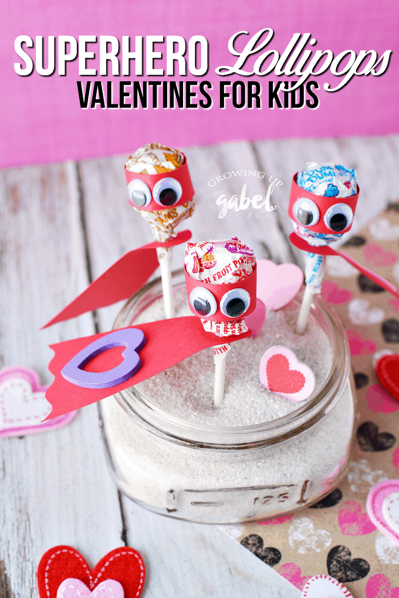 Lollipop Superhero Valentines Day Cards For Kids intended for Dum Dum Valentine Printable