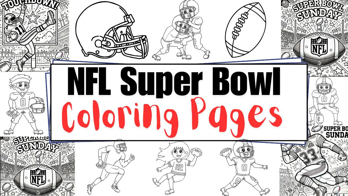Nfl Super Bowl Coloring Pages For Kids - Happy Toddler Playtime intended for Free Printable Super Bowl Coloring Pages 2026