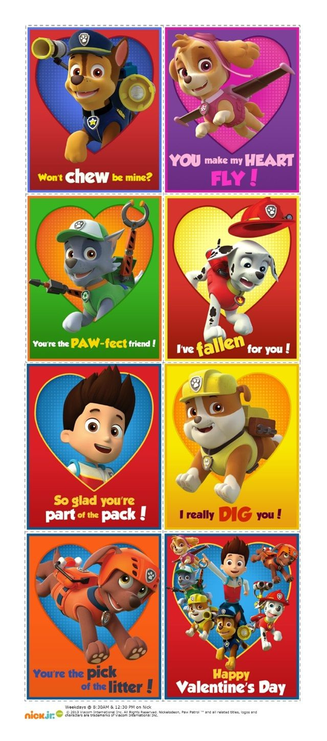 Nick Jr.| Kids Shows | Full Episodes &amp;amp; Video Clips regarding Printable Paw Patrol Valentines