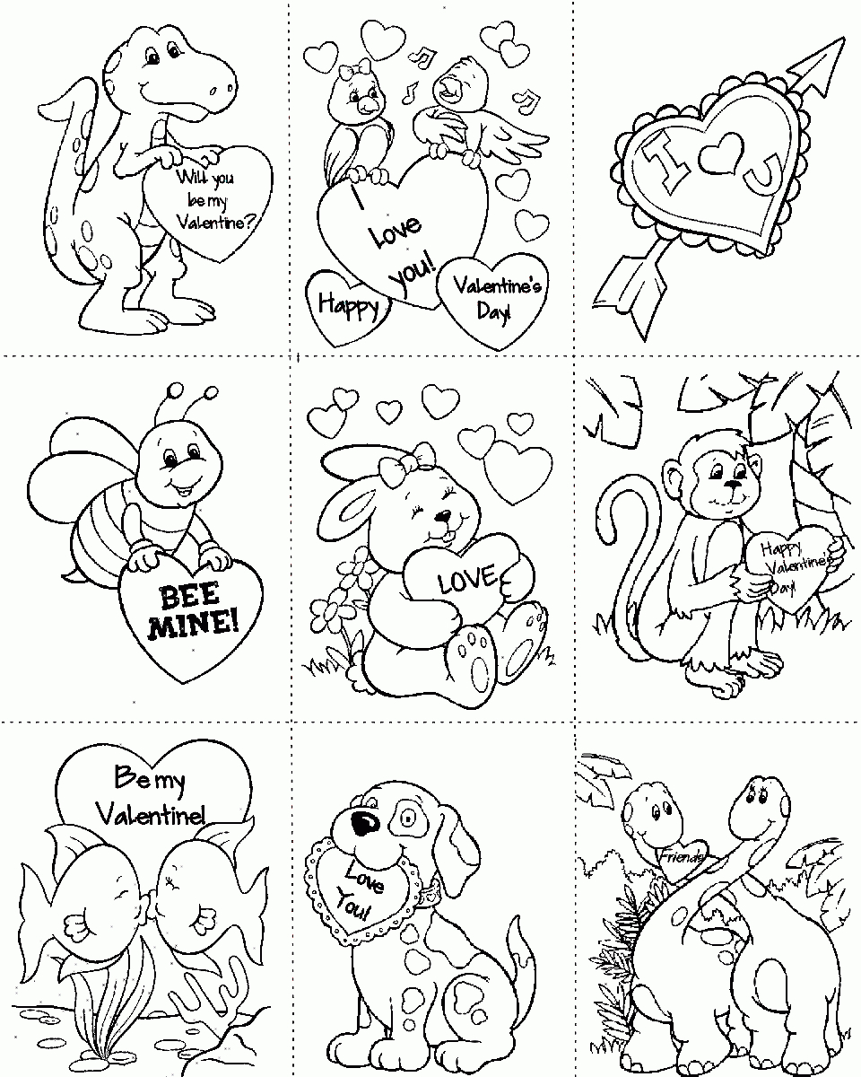 Pages Pdf For Toddlers Valentine Coloring Pages Free Printable within Valentine Pictures to Color Printable