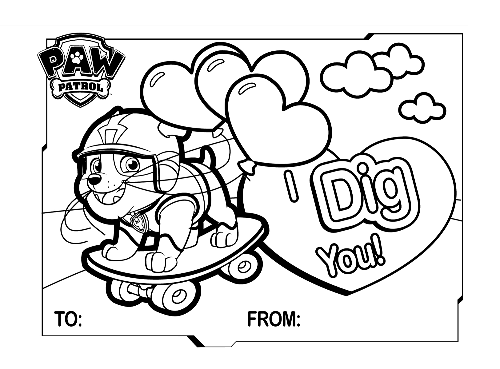 Paw Patrol Valentines Cards - 32 Classroom Greeting Cards With for Paw Patrol Printable Valentines