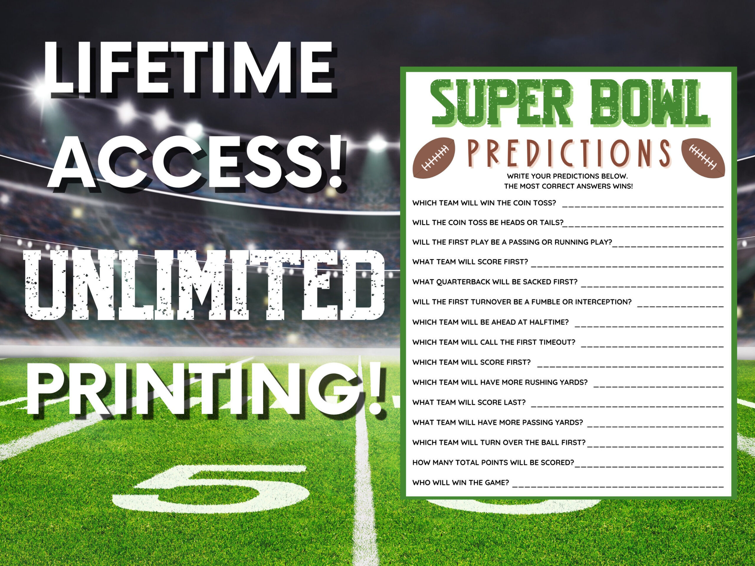 Pick Em Free Super Bowl Game Playoff Pick Super Bowl Pick Em within Super Bowl Pick Em Printable