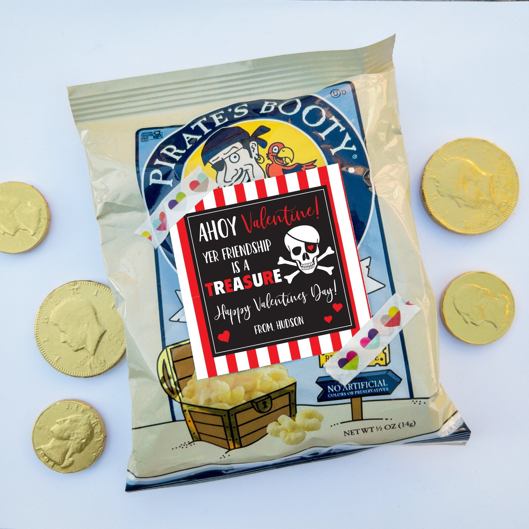 Pirate Valentines Day Tag Printable, Pirates Booty Valentine, Kids within Pirate&amp;#039;S Booty Valentine Printable