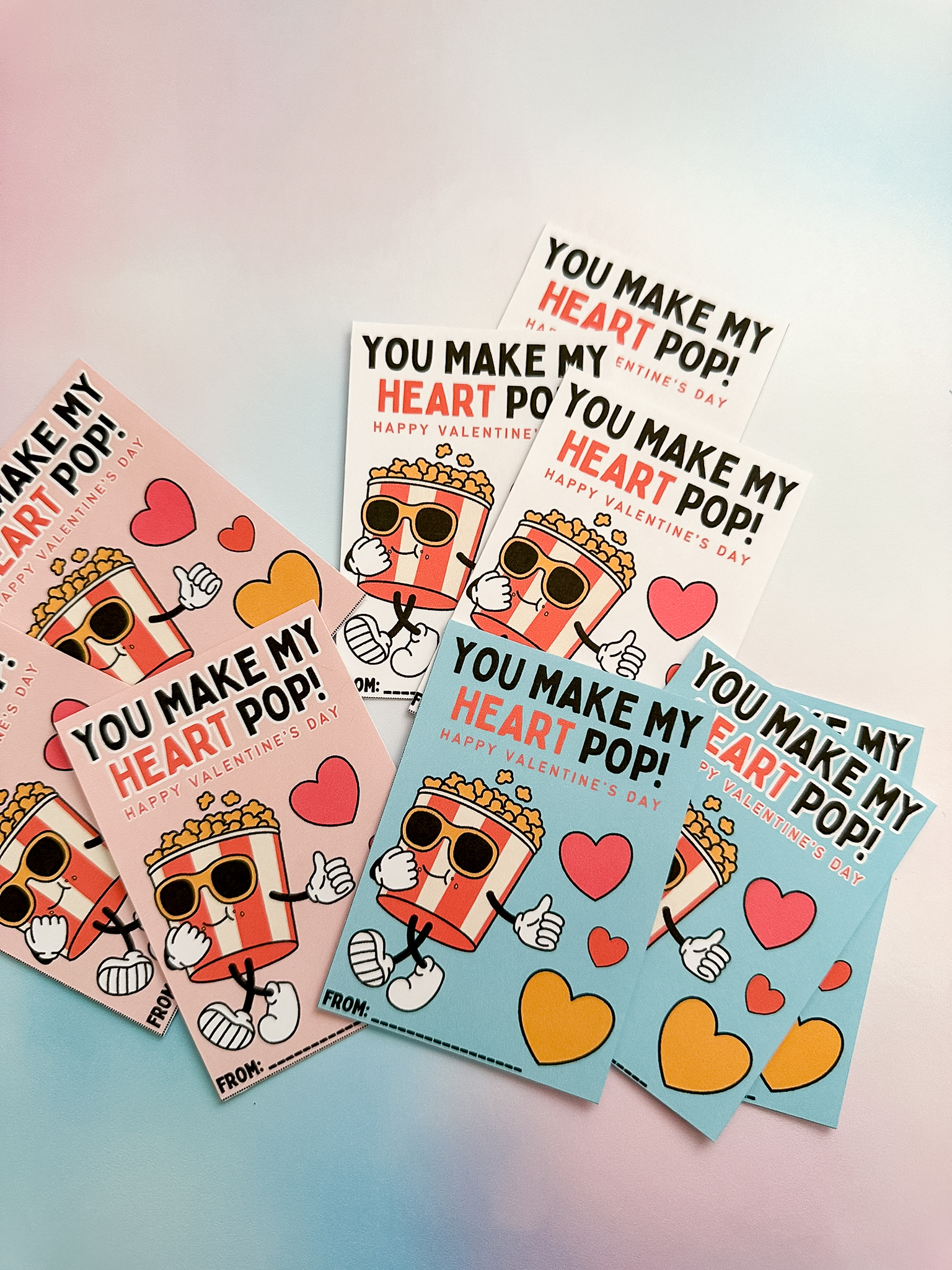 Popcorn Valentine Printable Gift Tags » The Denver Housewife with regard to Poppin Valentine'S Day Printable