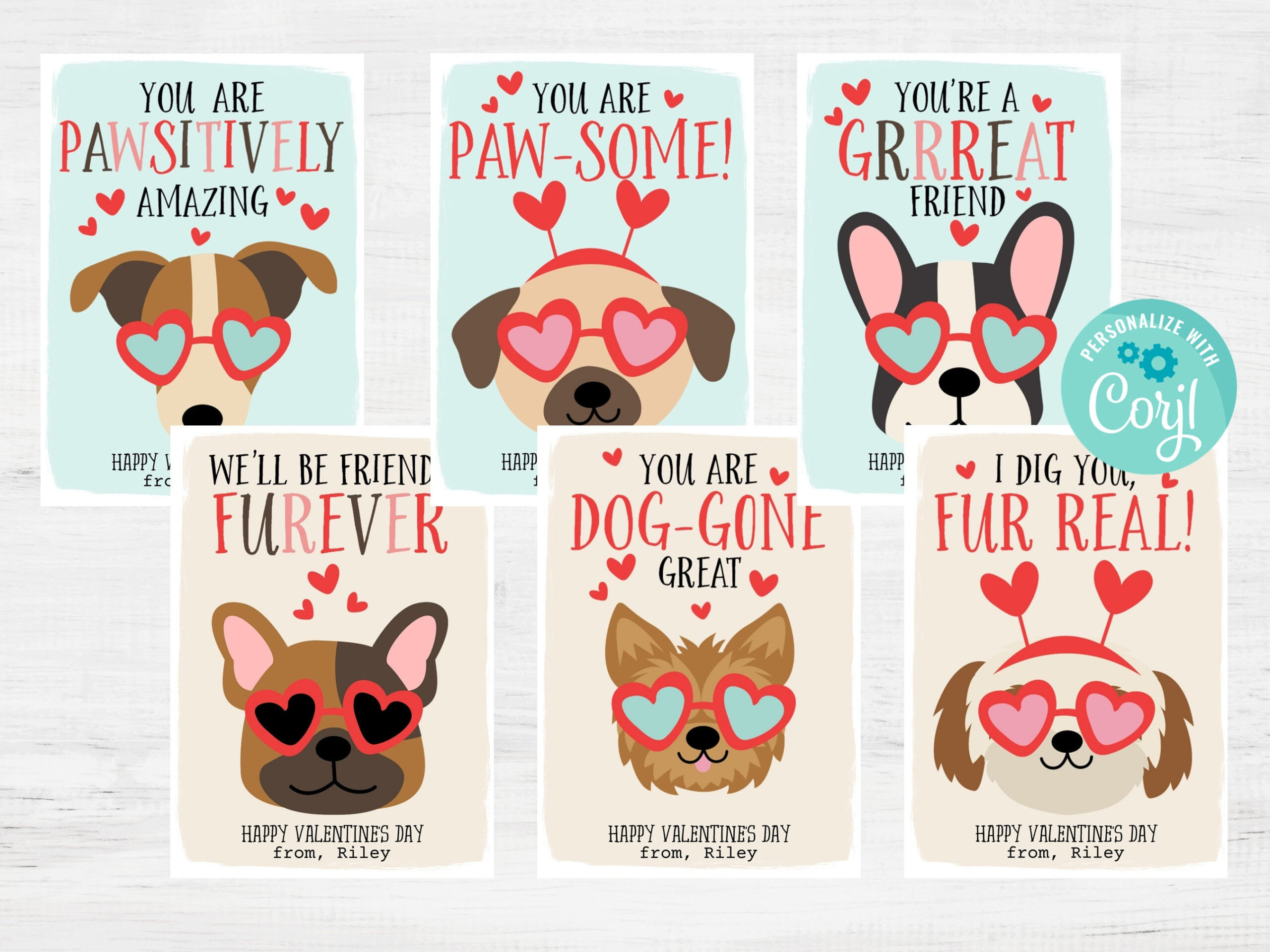 Printable Dog Valentine'S Day Cards, Kids School Classroom for Dog Valentine Cards Printable
