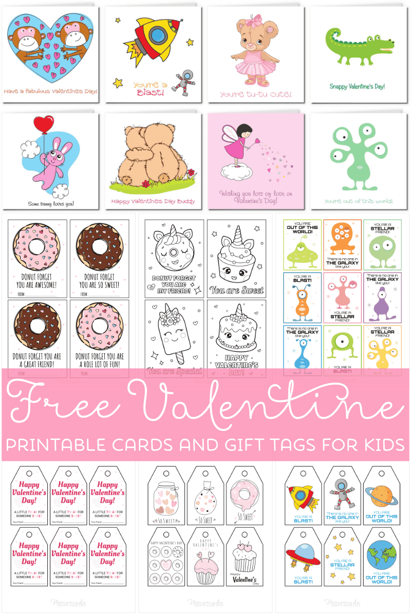 Printable Valentine Cards For Kids for Free Kids Valentines Printables