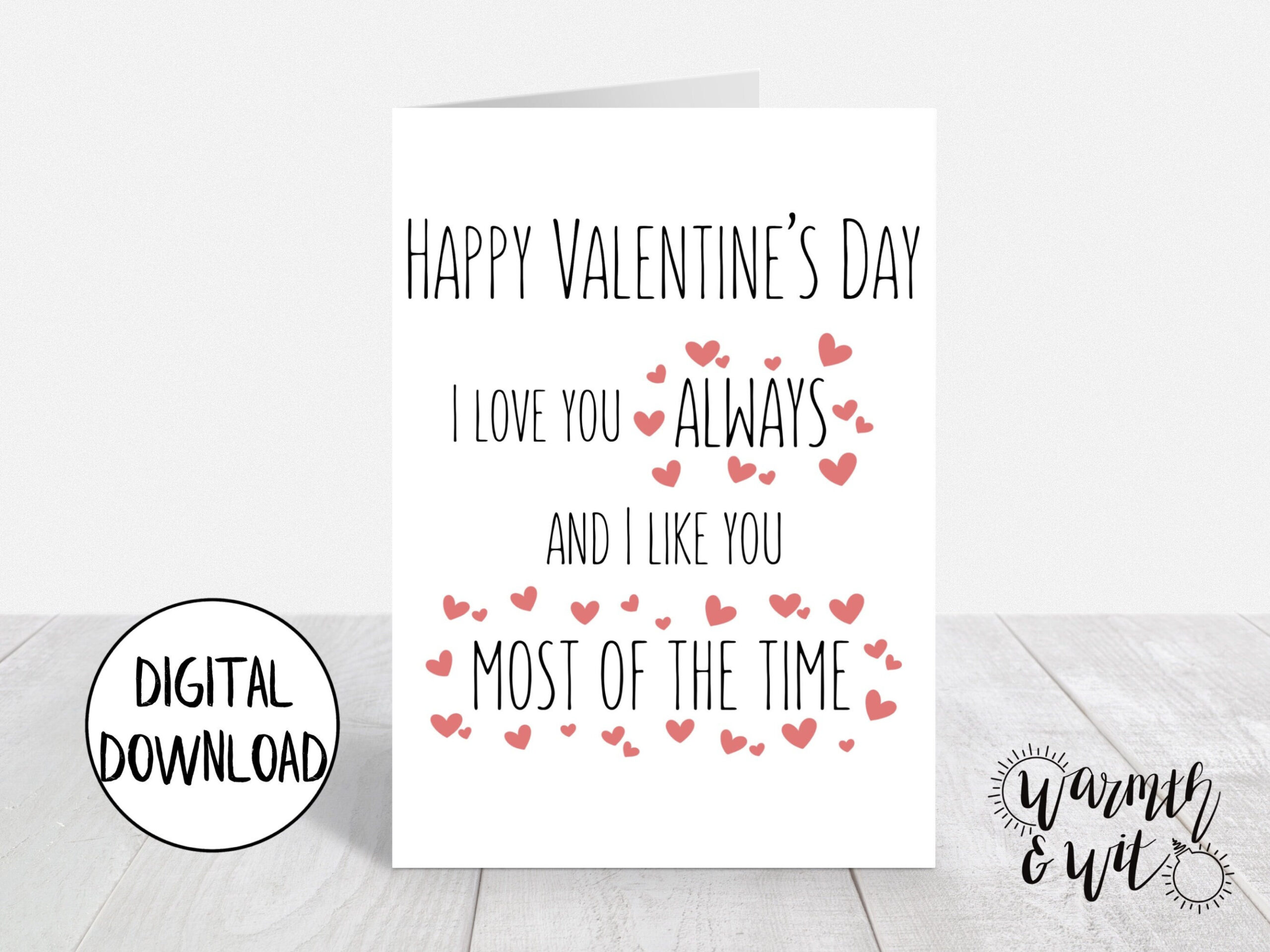 Printable Valentines Day Card Funny, Digital Valentines Day Card throughout Printable Valentine Cards For Husband
