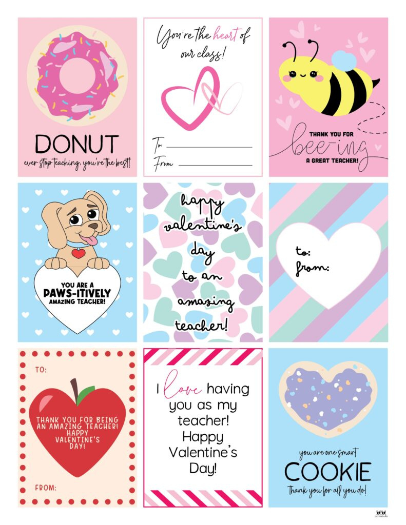 Printable Valentine&amp;#039;S Day Cards - 250+ Free Printables | Printabulls for Printable Valentines Cards For Classroom