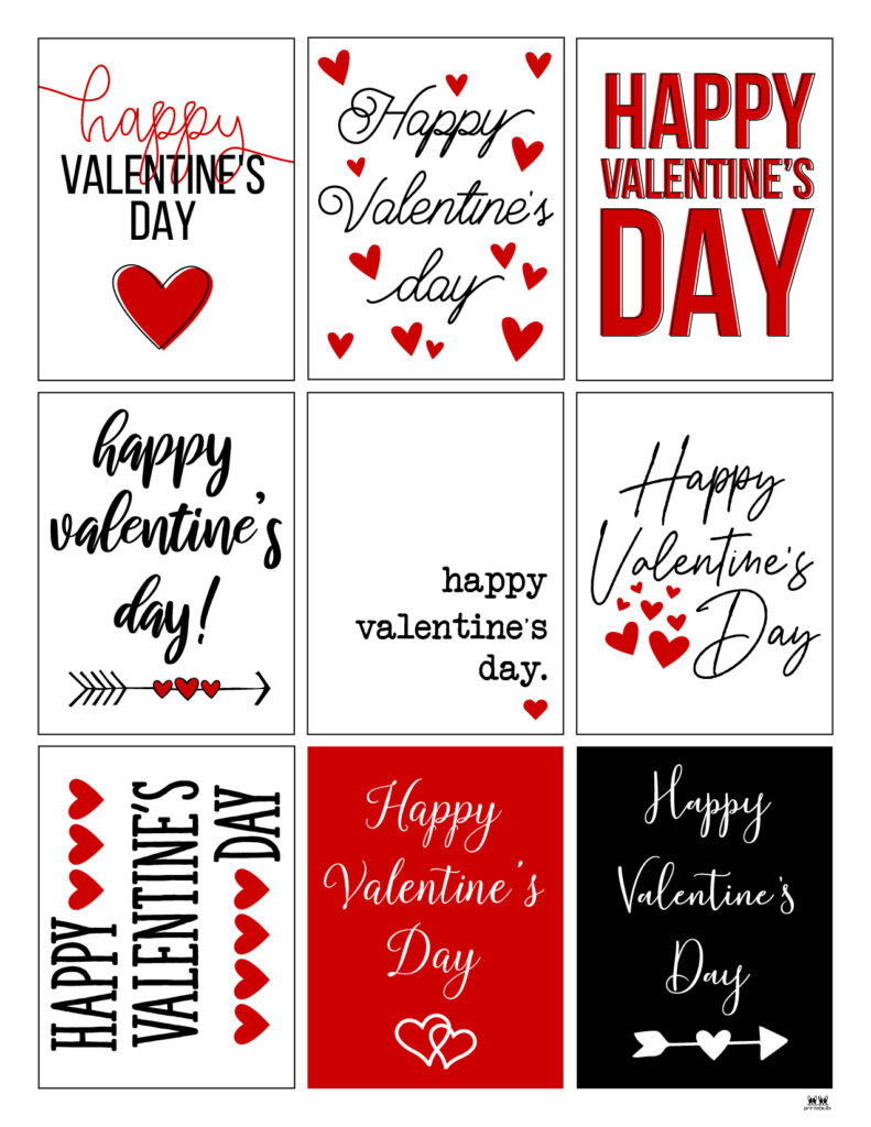 Printable Valentine'S Day Cards - 250+ Free Printables | Printabulls in Happy Valentines Day Printable Cards