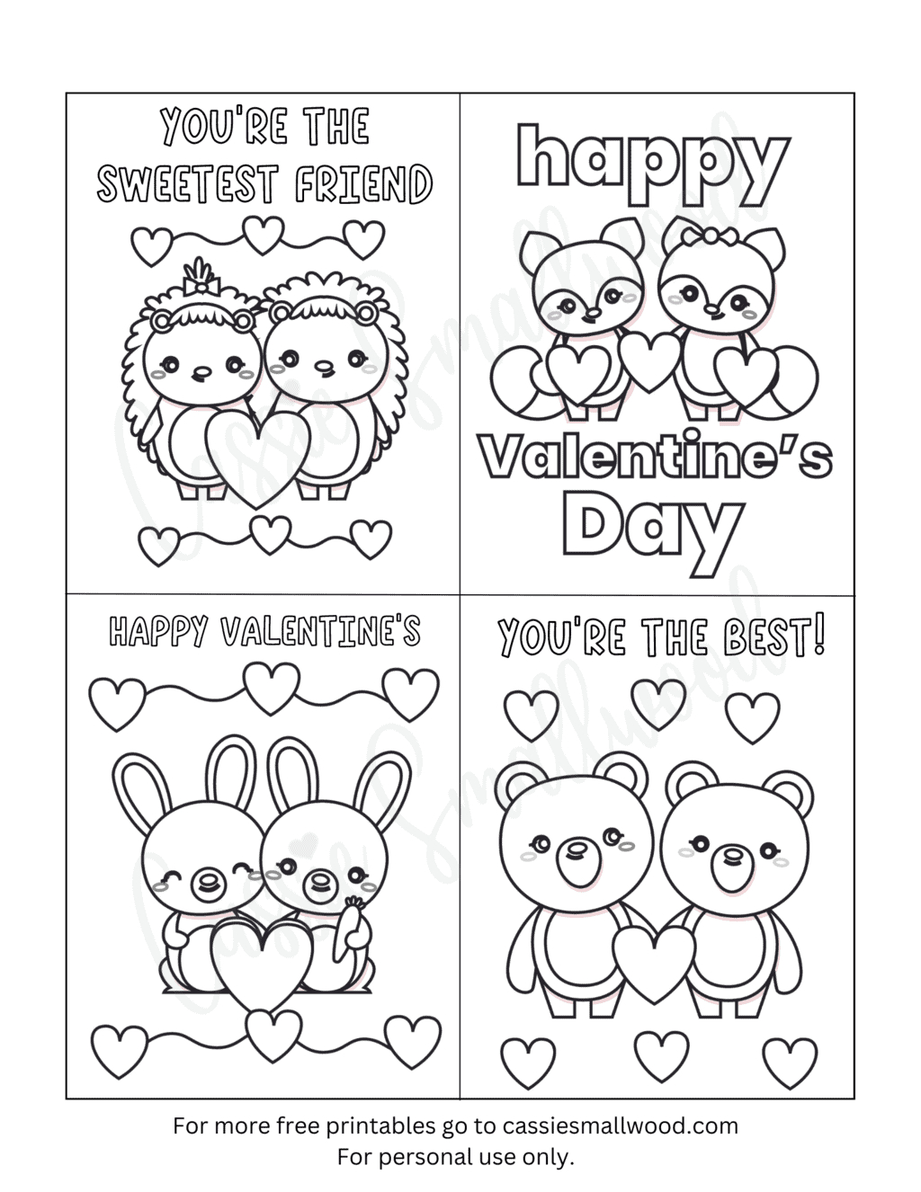 Printable Valentines Poems Free Printable Coloring Valentines Day for Printable Valentines Day Pictures