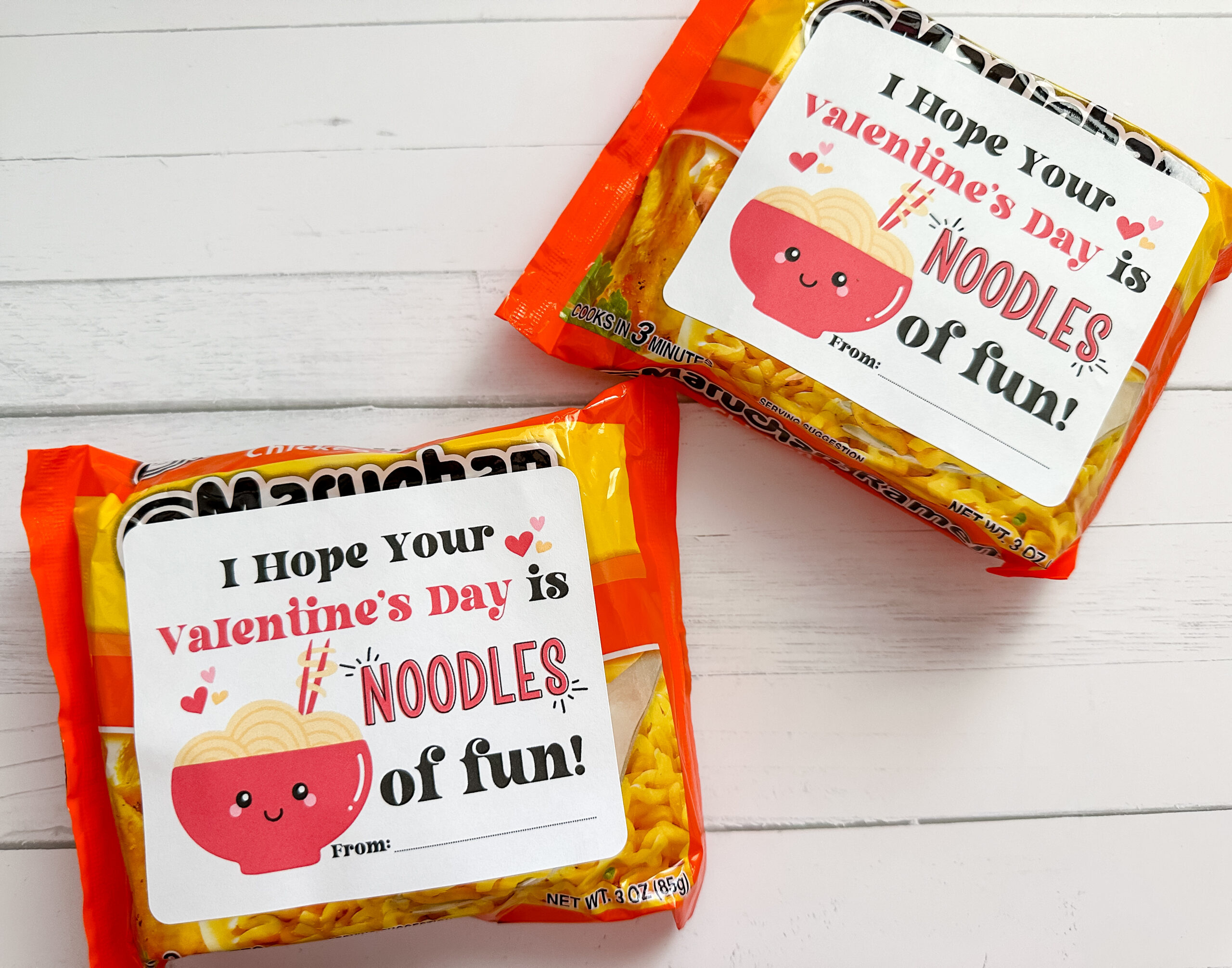 Ramen Valentine Tags » The Denver Housewife pertaining to Valentine Ramen Printable Label