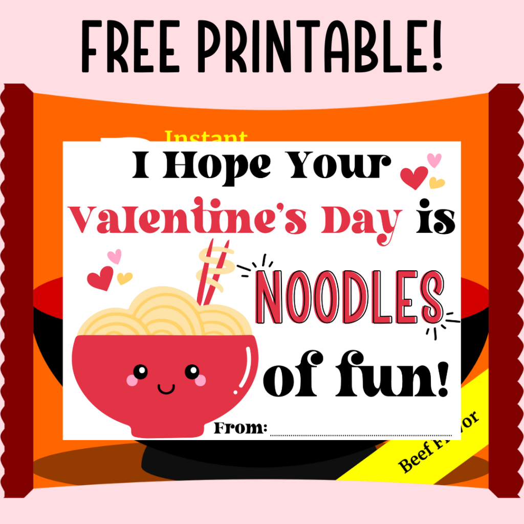 Ramen Valentine Tags » The Denver Housewife throughout Valentine Ramen Printable Label