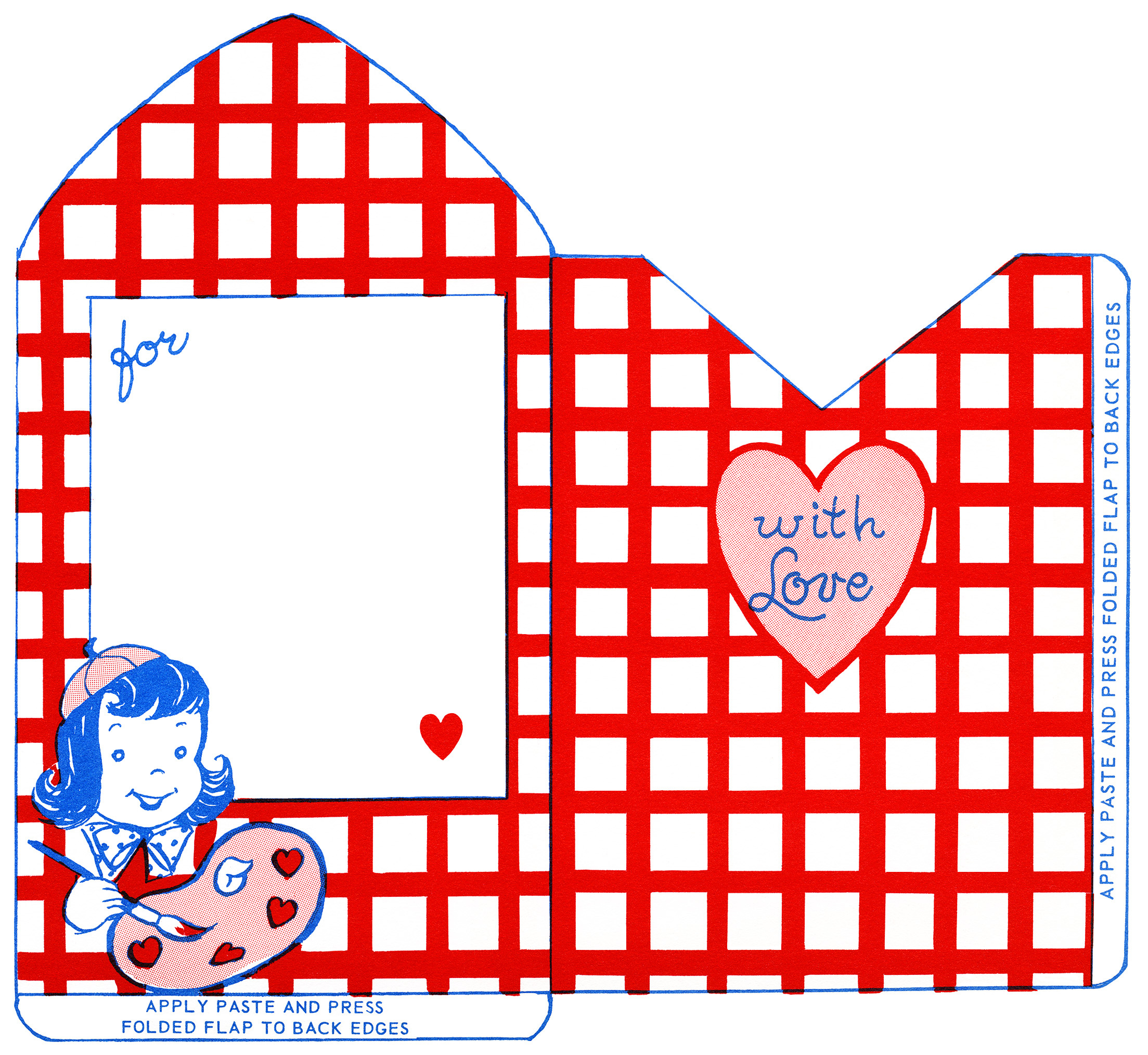 Retro Valentine Envelopes - The Old Design Shop pertaining to Printable Valentine Envelope Template