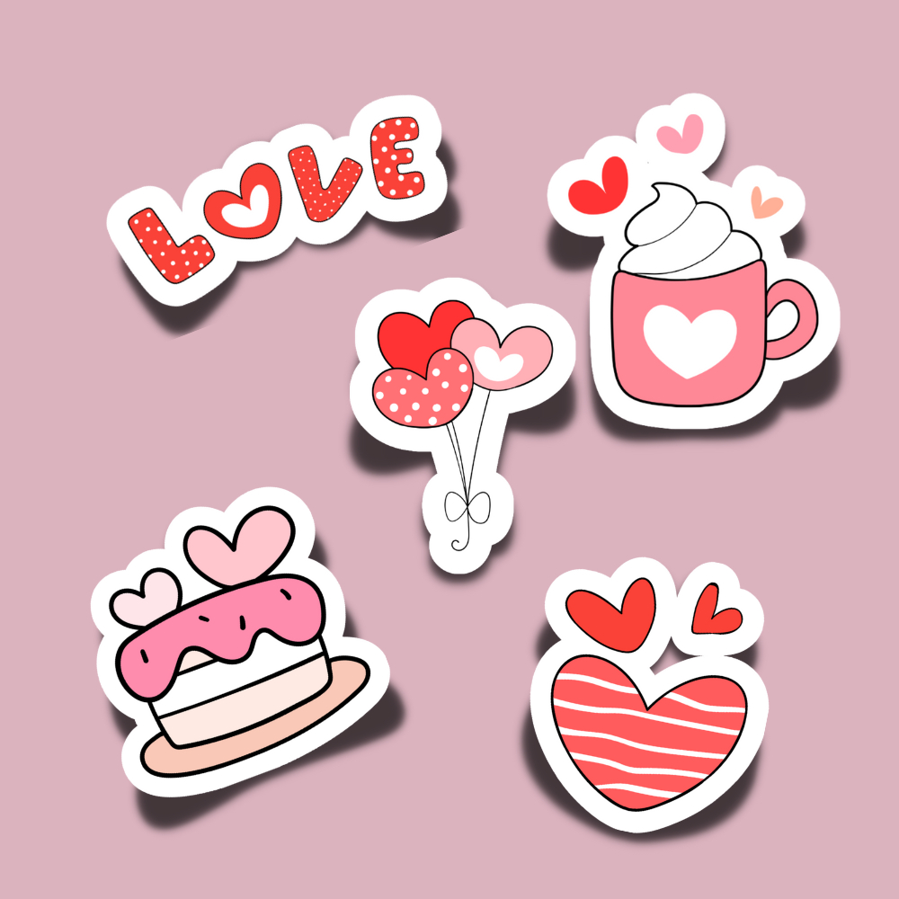 Round Gift Tag Stickers Happy Valentine'S Day 2" Circle Stickers regarding Printable Valentines Day Stickers