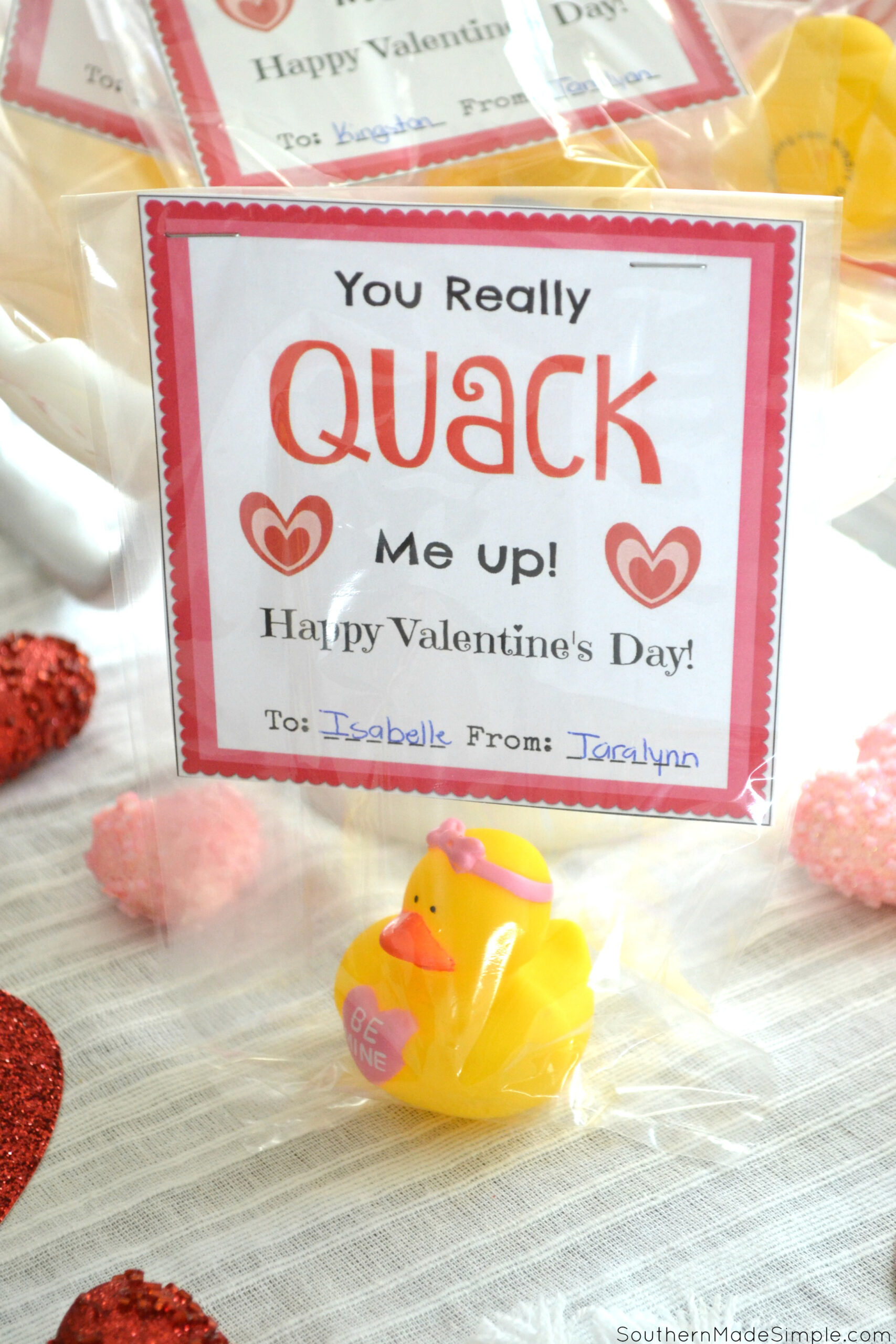 Rubber Ducky Valentine Cards + Free Printable - Southern Made Simple throughout Rubber Duck Valentine Printable