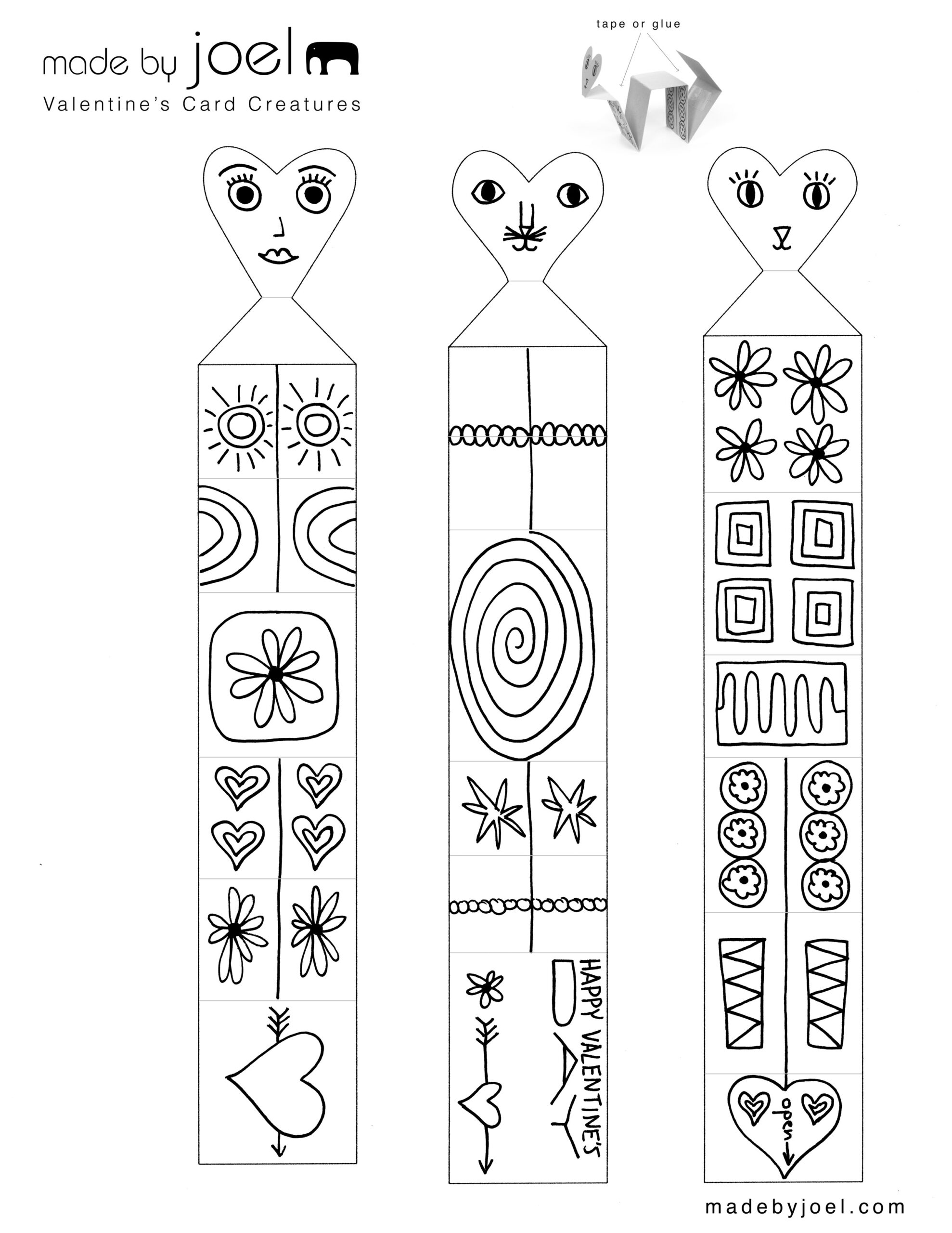 Shop Printable Valentine Crafts New Arrivals Easy Valentine S Day throughout Easy Valentine Crafts For Kids Printable