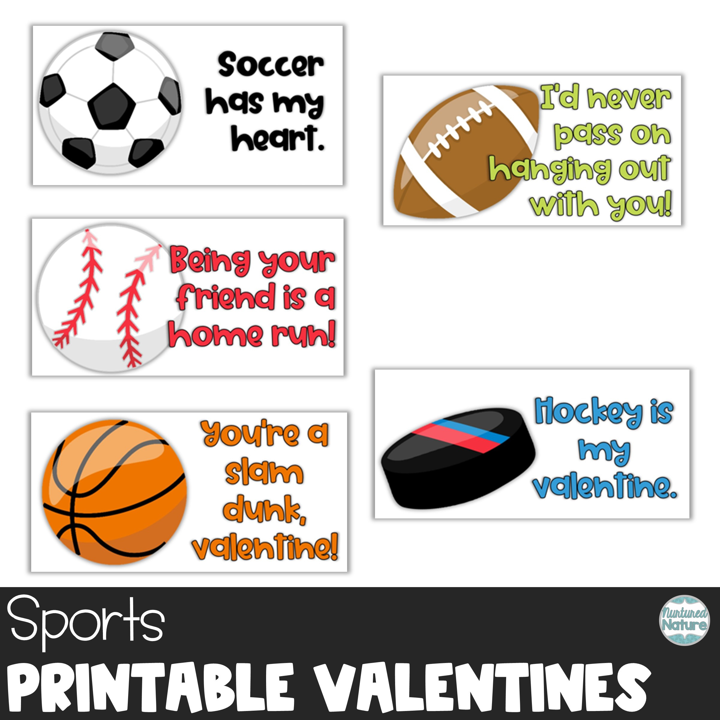 Sports Printable Valentine&amp;#039;S Day Cards For Students - Soccer for Free Printable Football Valentines Day Cards